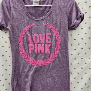 Victoria's Secret Pink Heathered Tee
